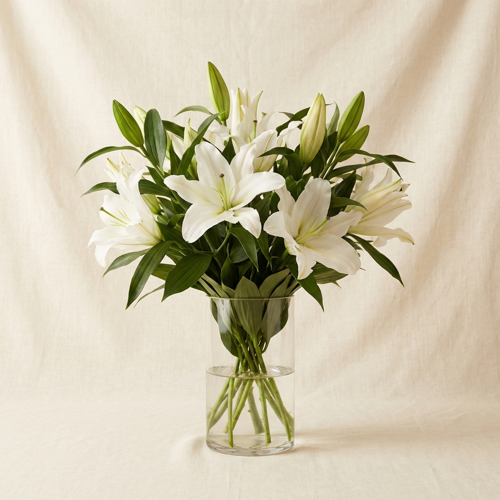 Pure Elegance lily arrangement by Zogmarexrrex